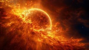 Star Devouring a Planet