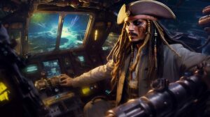 Captain Jack Sparrow Travels in Space