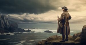 Christopher Columbus contemplates tectonic plates