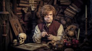 Tyrion Lannister Studying Human Evolution