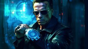 The Terminator with his Stylish Atomic Clock