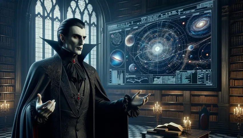 Count Dracula introduces the mystery of dark matter