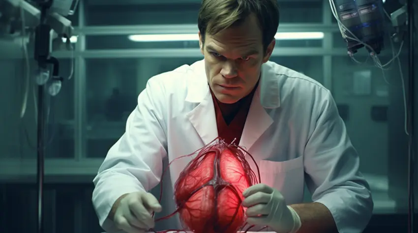 Dexter guides through the blood circulatory system