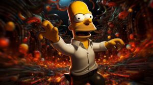 Homer Simpson Rides a Gravitational Wave