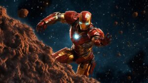 Iron Man Examines the Asteroid Psyche