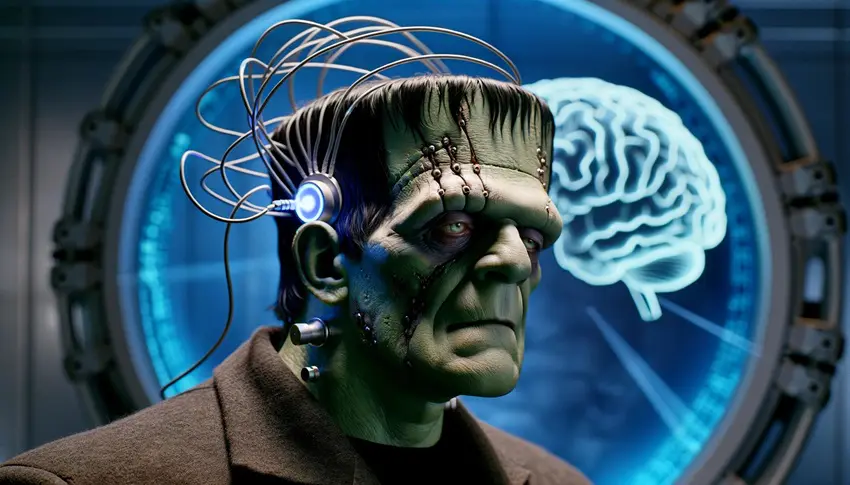 Frankenstein's Monster's Uses a brain-computer interface
