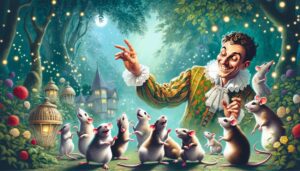 Puck doth cavort, with rats that play and frolic in sport