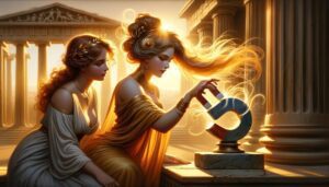 Helen of Troy Educates her Handmaiden about Magnetism