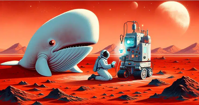 Moby Dick Enviously Reviews an Oxygen-Producing Robotic AI Chemist on Mars