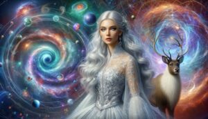The White Witch Exploring the Multiverse with her Bewildered Reindeer Reginald