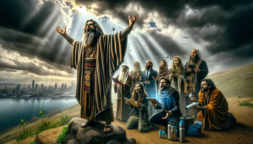 The biblical prophet Jeremiah unleashes a dire prophecy