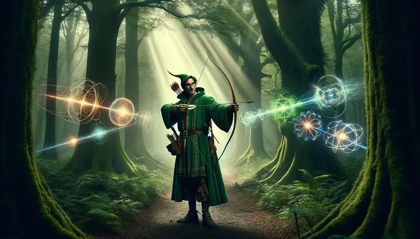 Robin Hood Explaining Quantum Field Theory with a Bow and Arrow