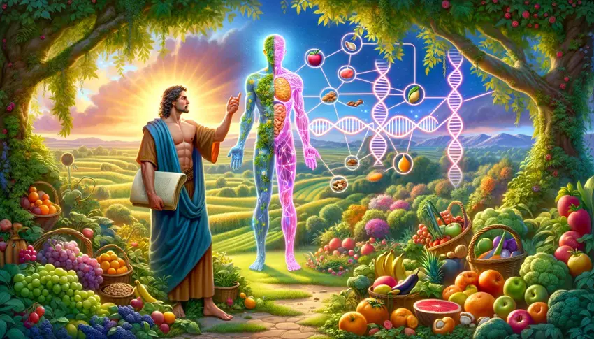 Adam Studying Nutrigenomics in the Garden of Eden