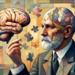 A Cubist interpretation of Carl Jung exploring neuroplasticity