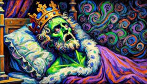 The intensity of Macbeth's sleepless torture and agony in the vibrant and emotive style of Fauvism